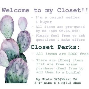 Welcome to my Closet!! Meet your Posher, Courtney